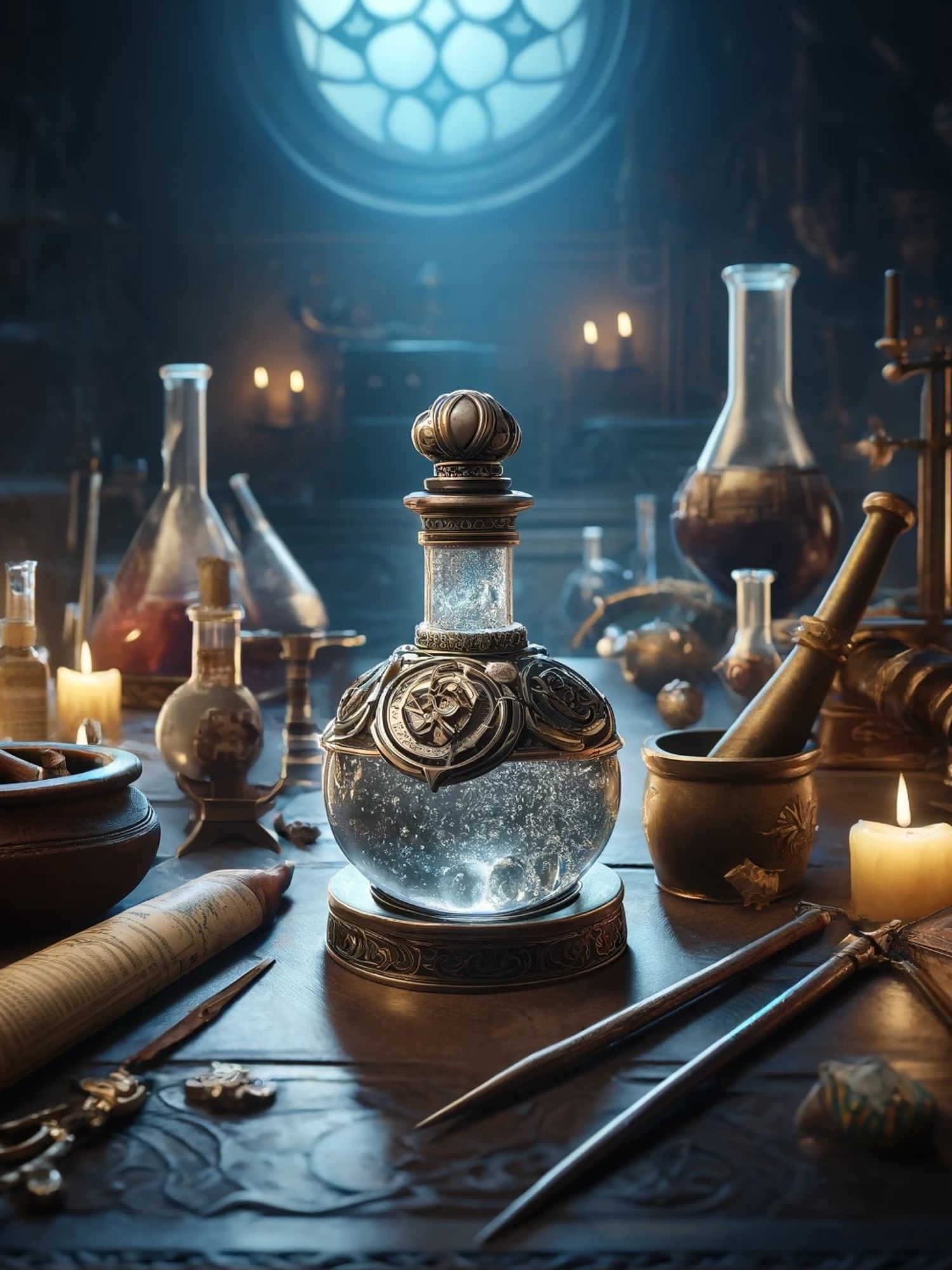 Extrait - Flacon de fulgurance - Potion fictive inspirée par la Dionaea muscipula