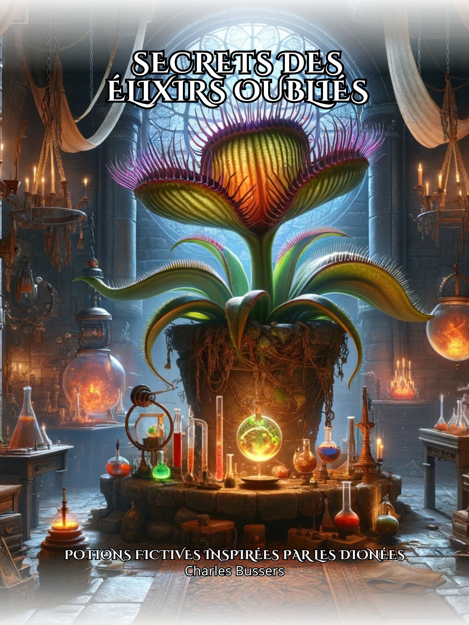 Secrets des Élixirs Oubliés - Livre sur les potions inspirées par les plantes carnivores